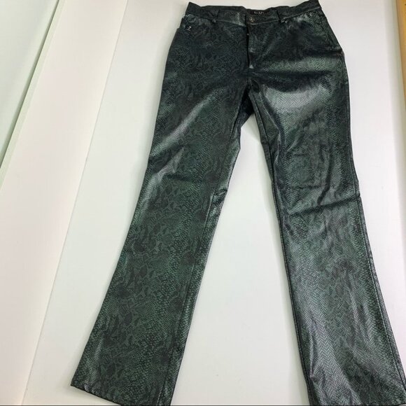 Guess Green Snakeskin Vintage 90's Pants Size 30 - Picture 11 of 11